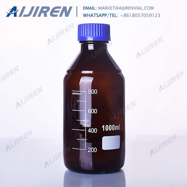 High quality graduated glass bottle reagent with wide mouth supplier